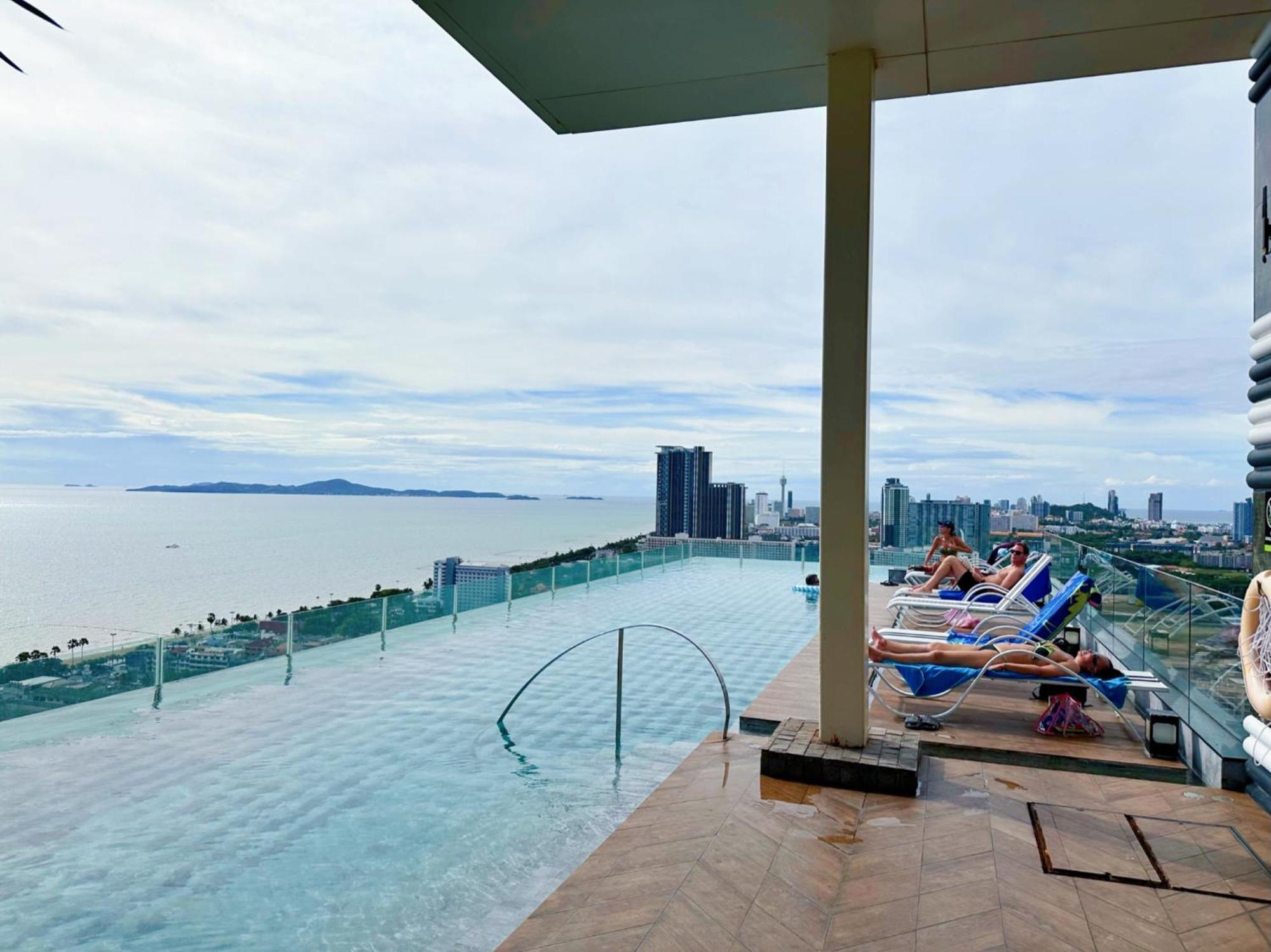 芭提雅高层海景奢华公寓the Riviera Jomtien生香家直达海滩2704 Exterior photo