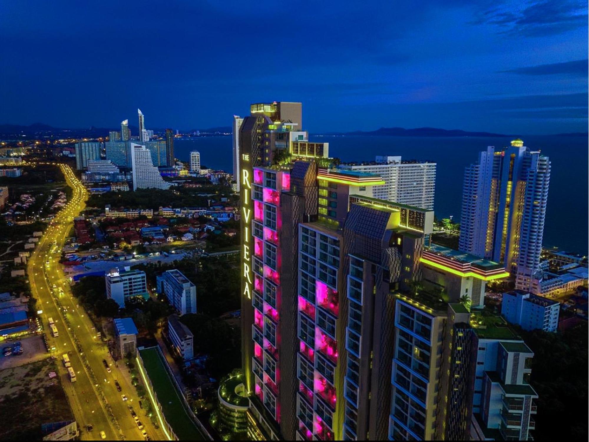 芭提雅高层海景奢华公寓the Riviera Jomtien生香家直达海滩2704 Exterior photo
