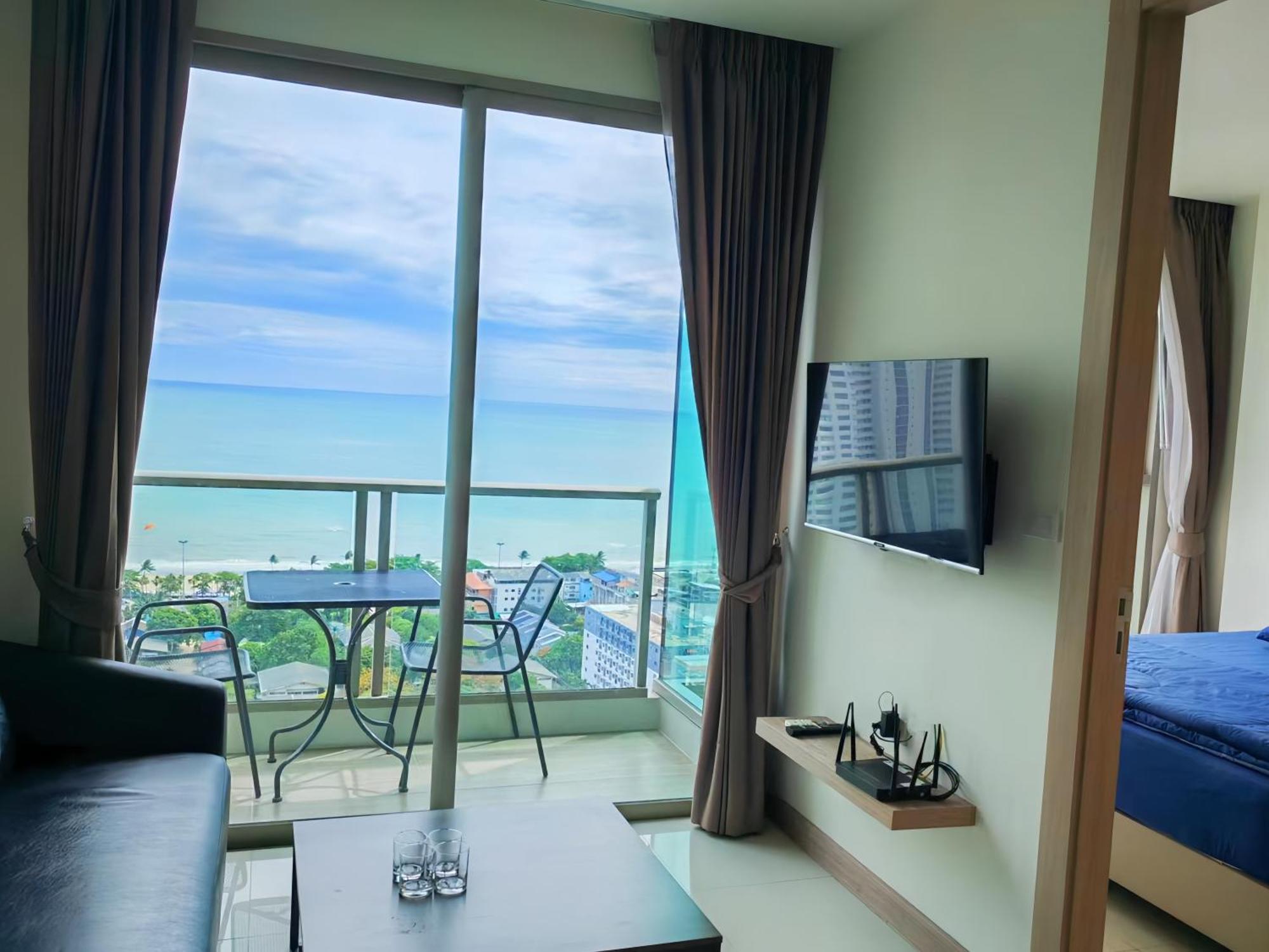 芭提雅高层海景奢华公寓the Riviera Jomtien生香家直达海滩2704 Exterior photo